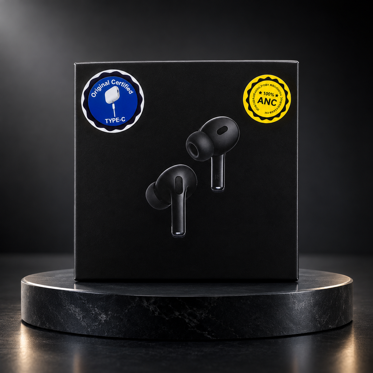 Wireless Bluetooth Earbuds with Charging Case – Black